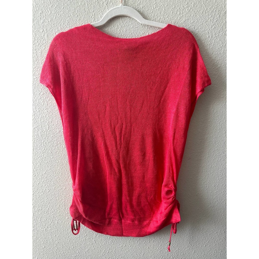 Tommy Bahama Women’s Alana Linen Side Tie V-Neck Sweater - Picture 12 of 13